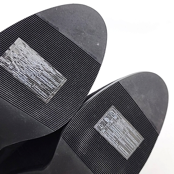 Forever 21 Black Faux Suede Heeled Lace Up Ankle Boots Side Zipper Size 7.5 - Picture 13 of 16